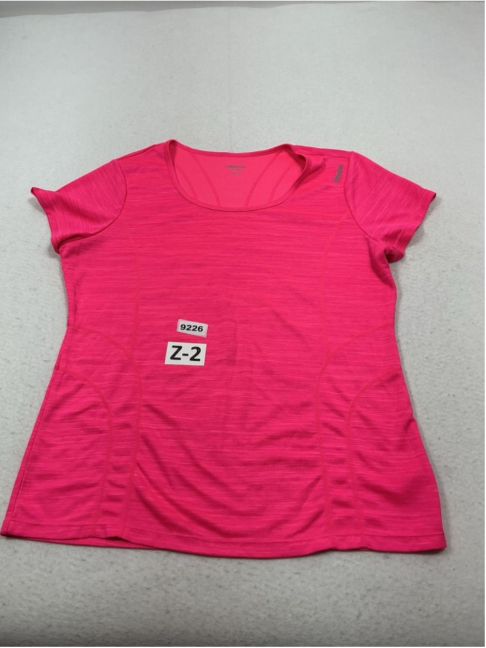 Womans Excellent Reebok Short Sleeve Active Shirt XL Pink